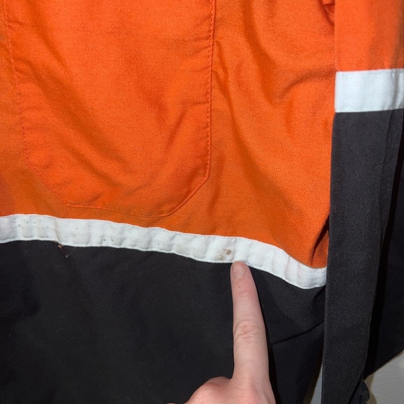 Harley-Davidson Black and Orange Training Center Jacket - Picture 4 of 6